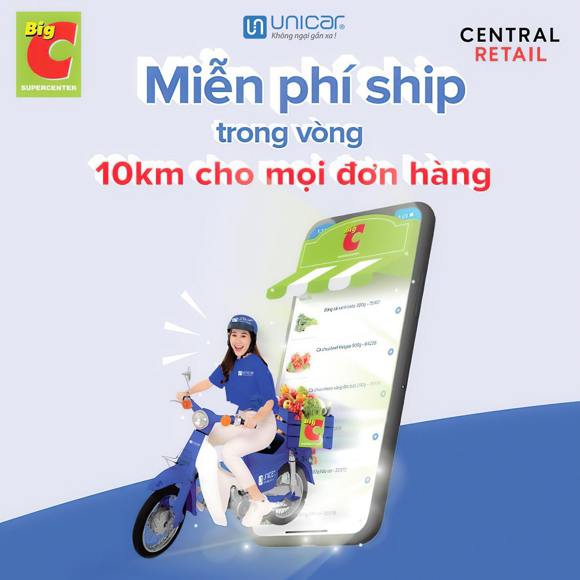 [HUẾ] ĐẶT HÀNG BIG C TRÊN ZALO- UNICAR GIAO HÀNG MIỄN PHÍ