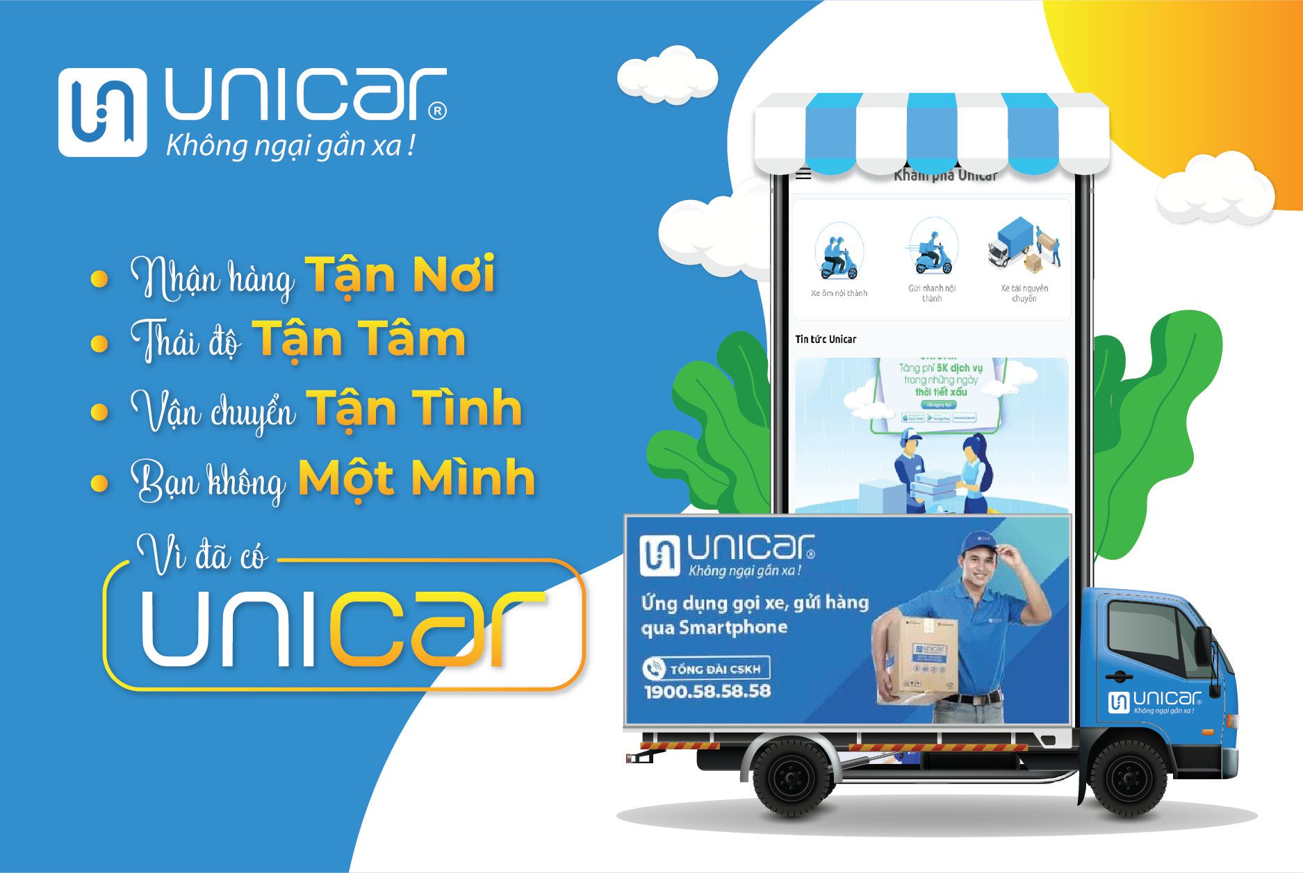 Bạn không một mình- chuyển hàng cồng kềnh- đã có Unitruck